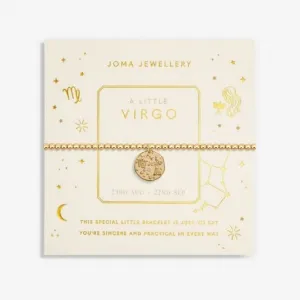 Star Sign A Little Virgo Gold Plated 17.5cm Stretch Bracelet 6796