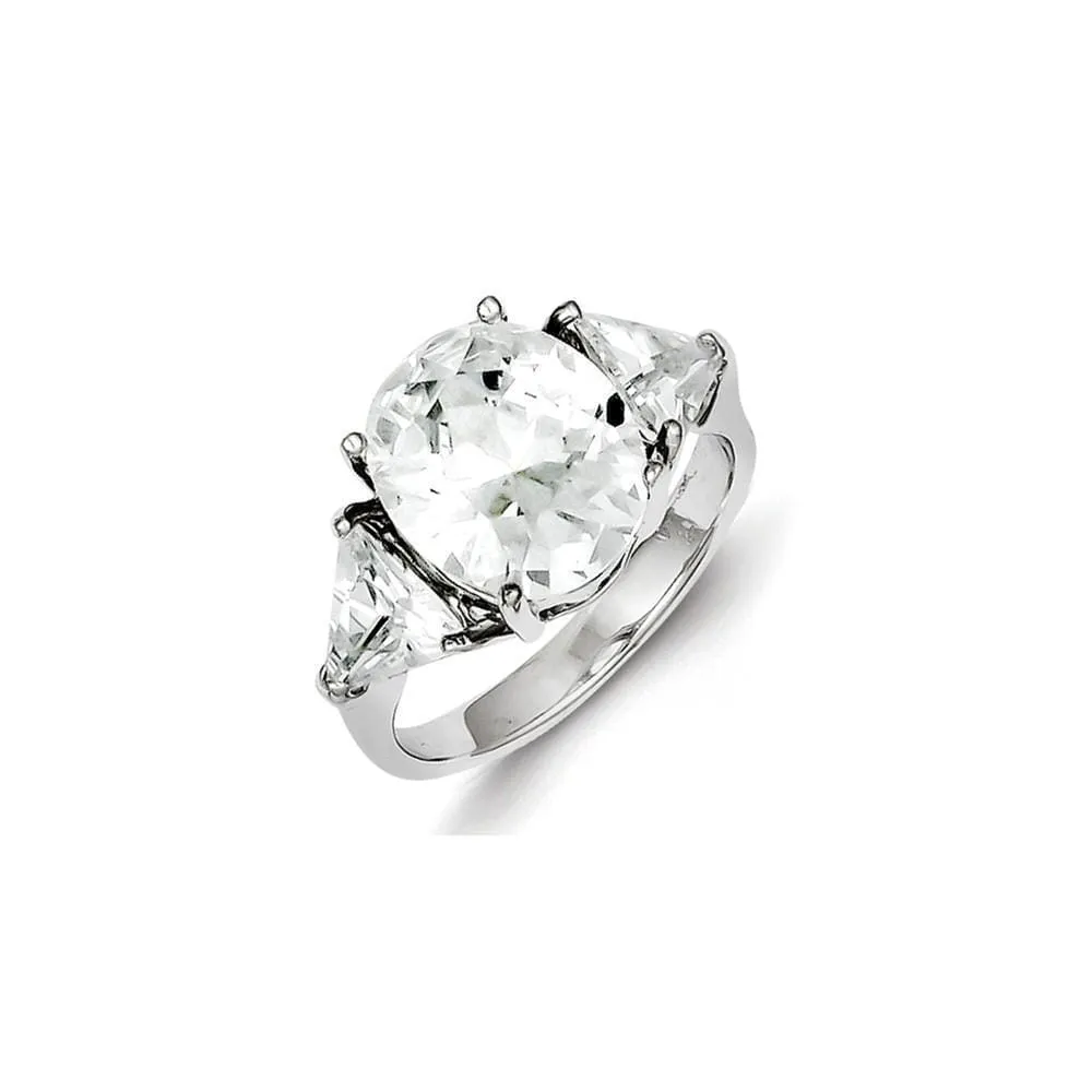 Sterling Silver Cubic Zirconia Ring