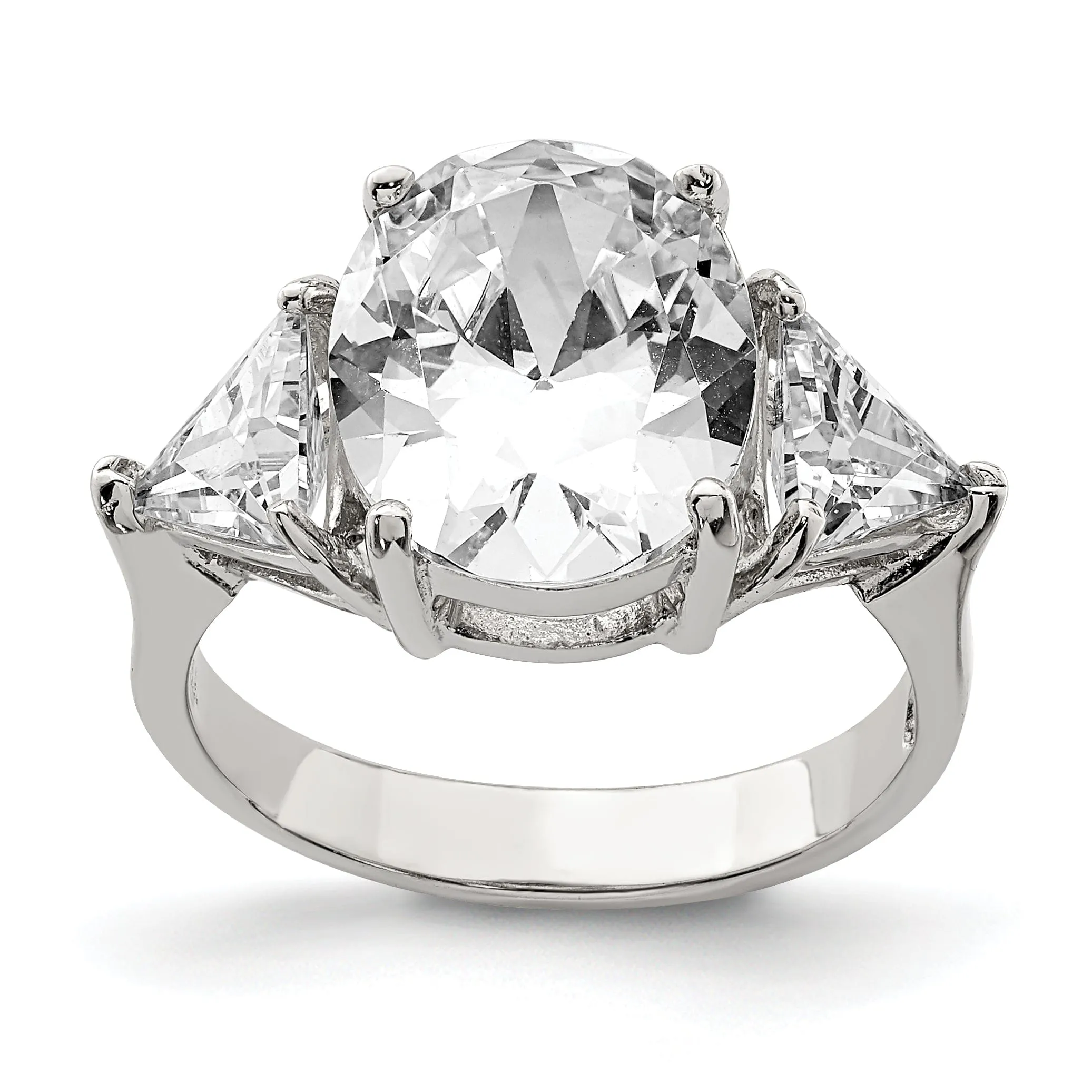 Sterling Silver Cubic Zirconia Ring