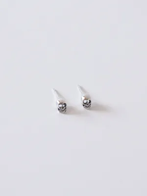 Sterling Skull Studs