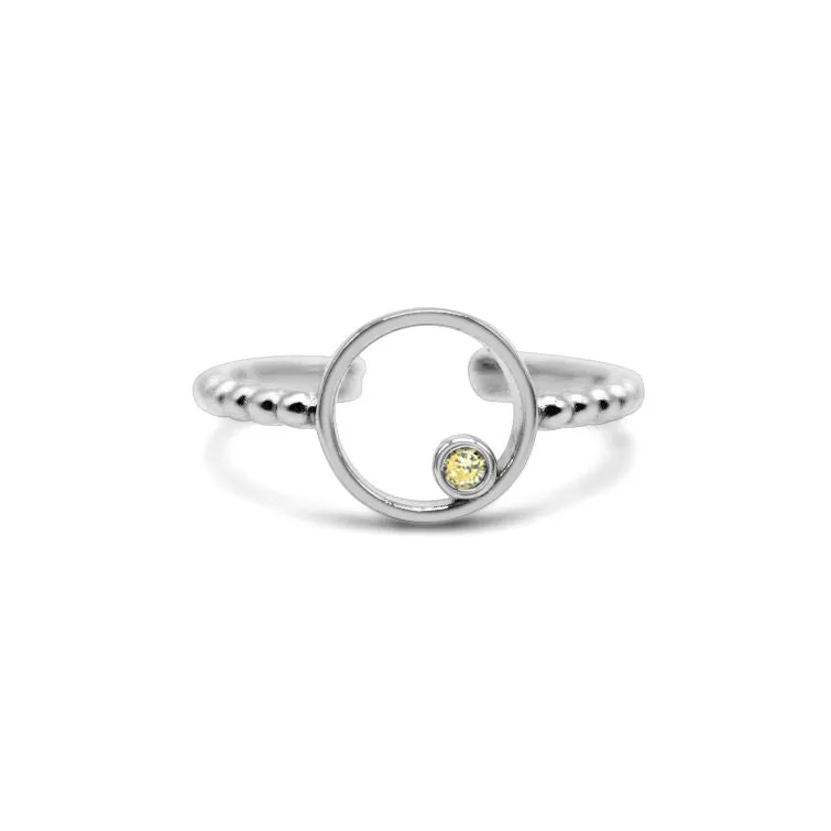 Stia Solo Solitaire Birthstone Rings