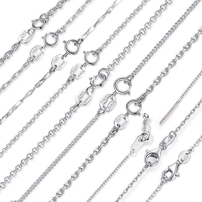 Stunning Silver Lobster Claw Clasp Necklace