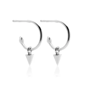 Superfine / Mini Spike Hoops / Silver