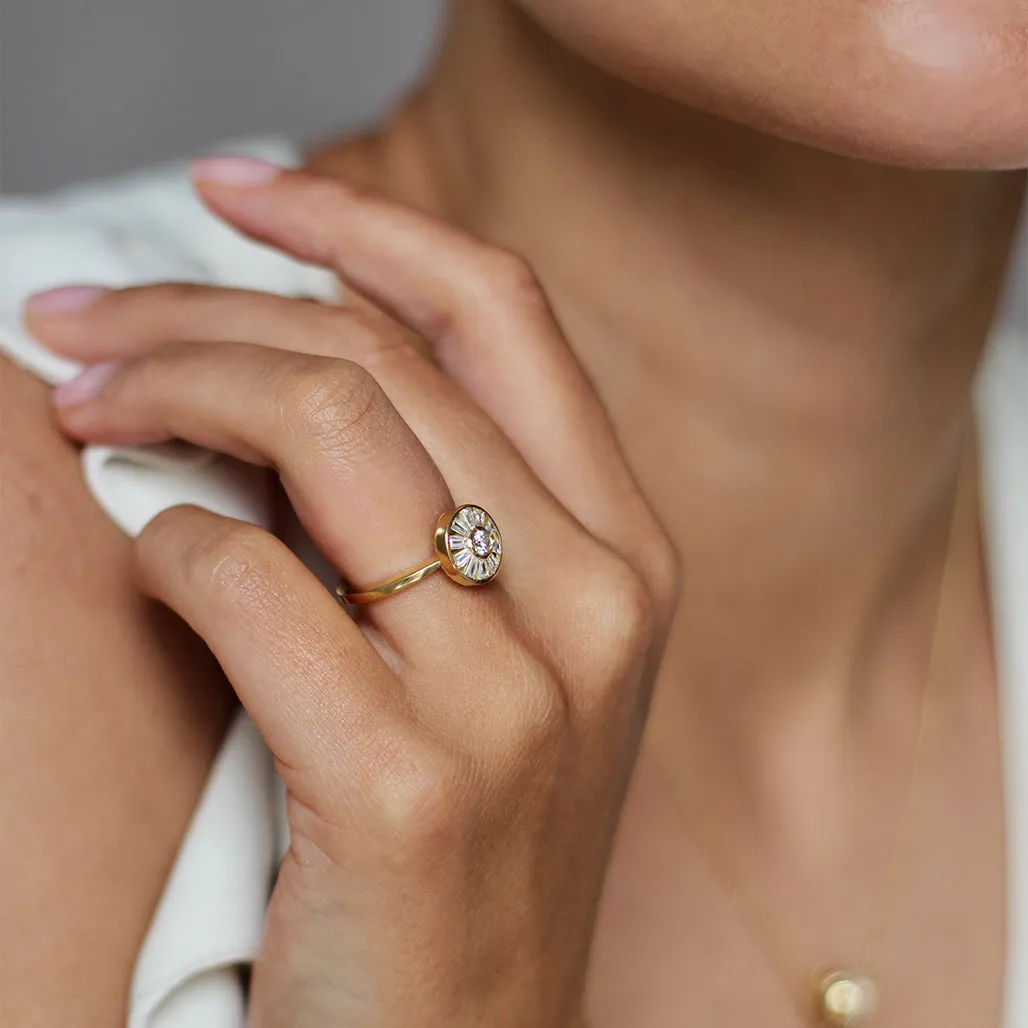 Surya Deco Target Ring