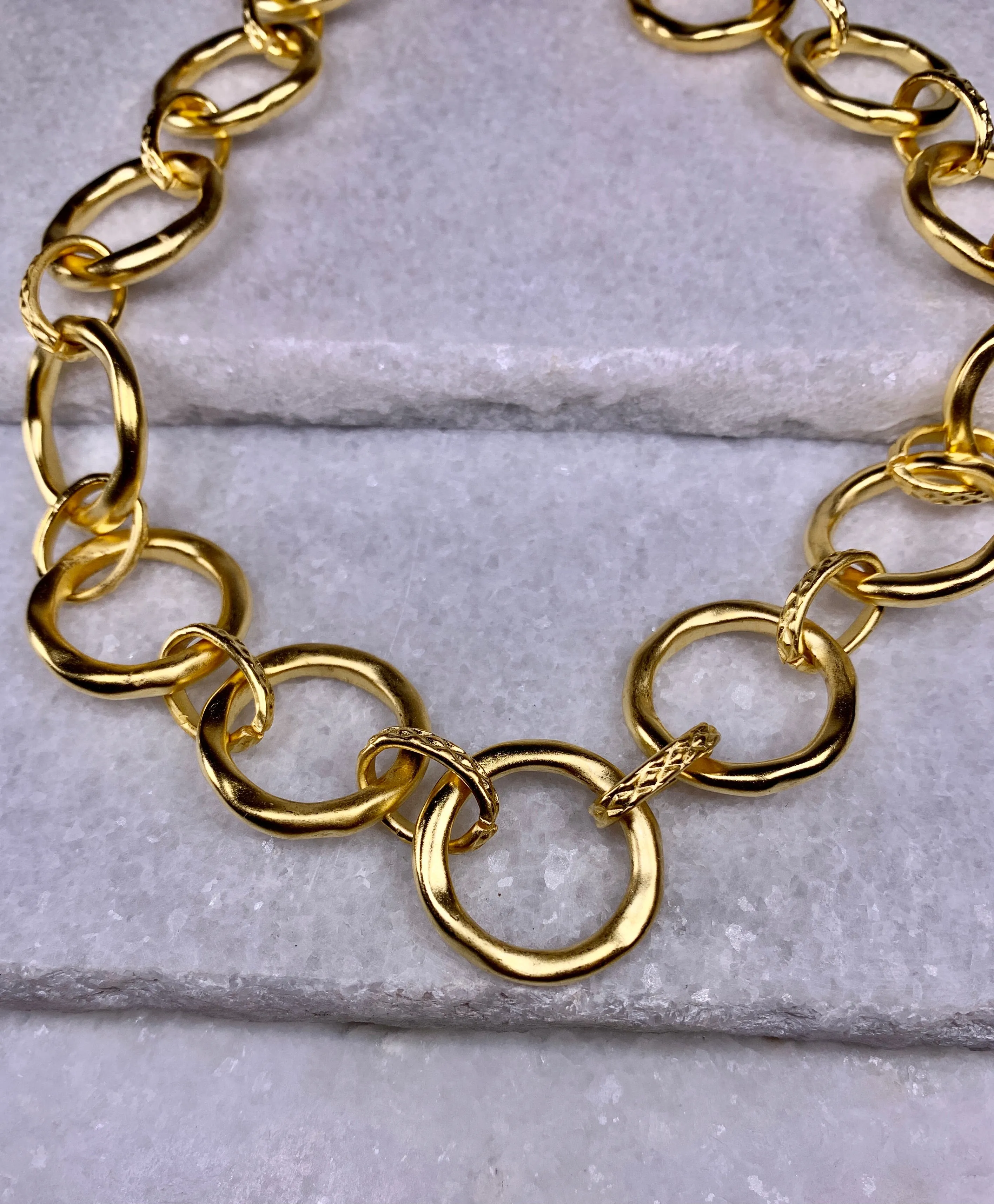 Susan Shaw Sage Link Chain Necklace
