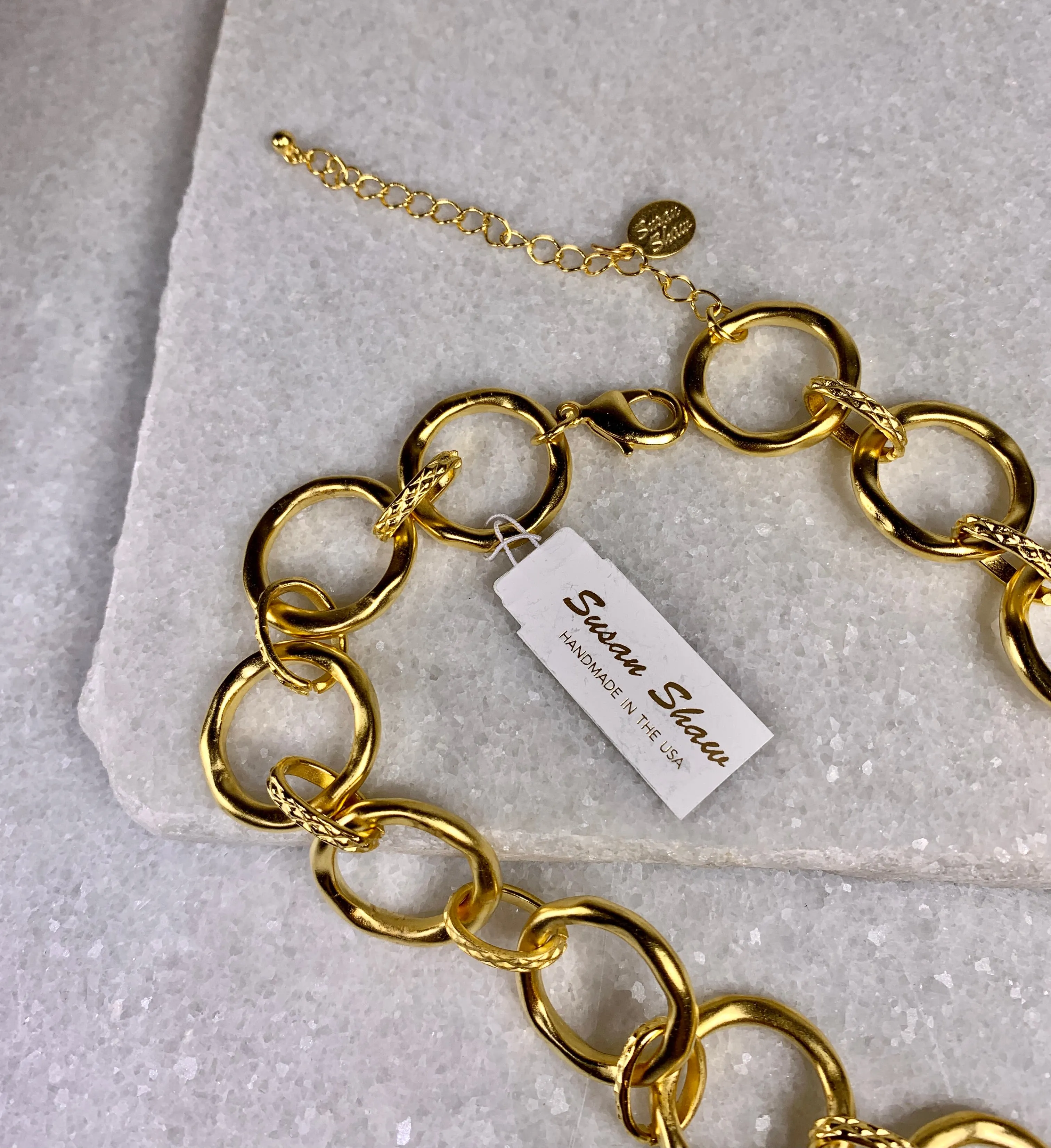 Susan Shaw Sage Link Chain Necklace