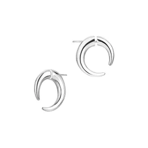 Talon Small Hoop Earrings - Silver
