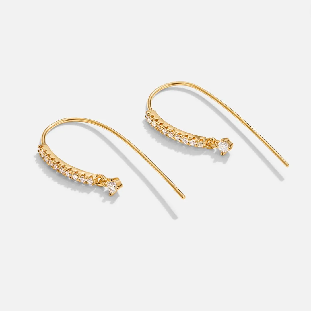 Tia Crystal Drop Earrings