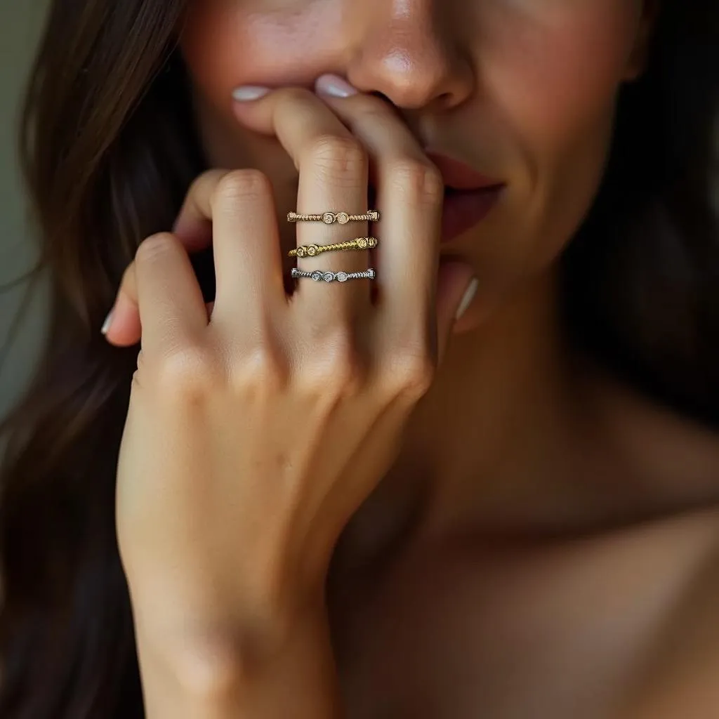Timeless 18K Gold Ring Featuring 0.3 TCW dazzling Diamonds