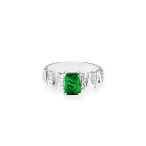 Timeless Emerald Solitaire Ring