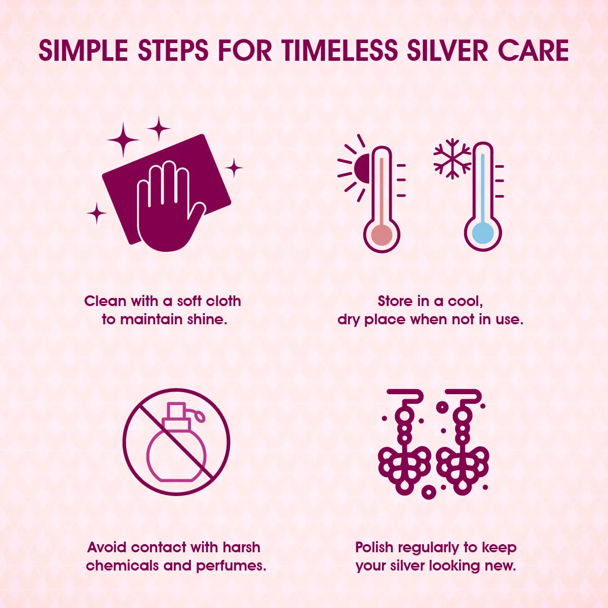 Timeless Shine Rhodium Plated Infinity Rings