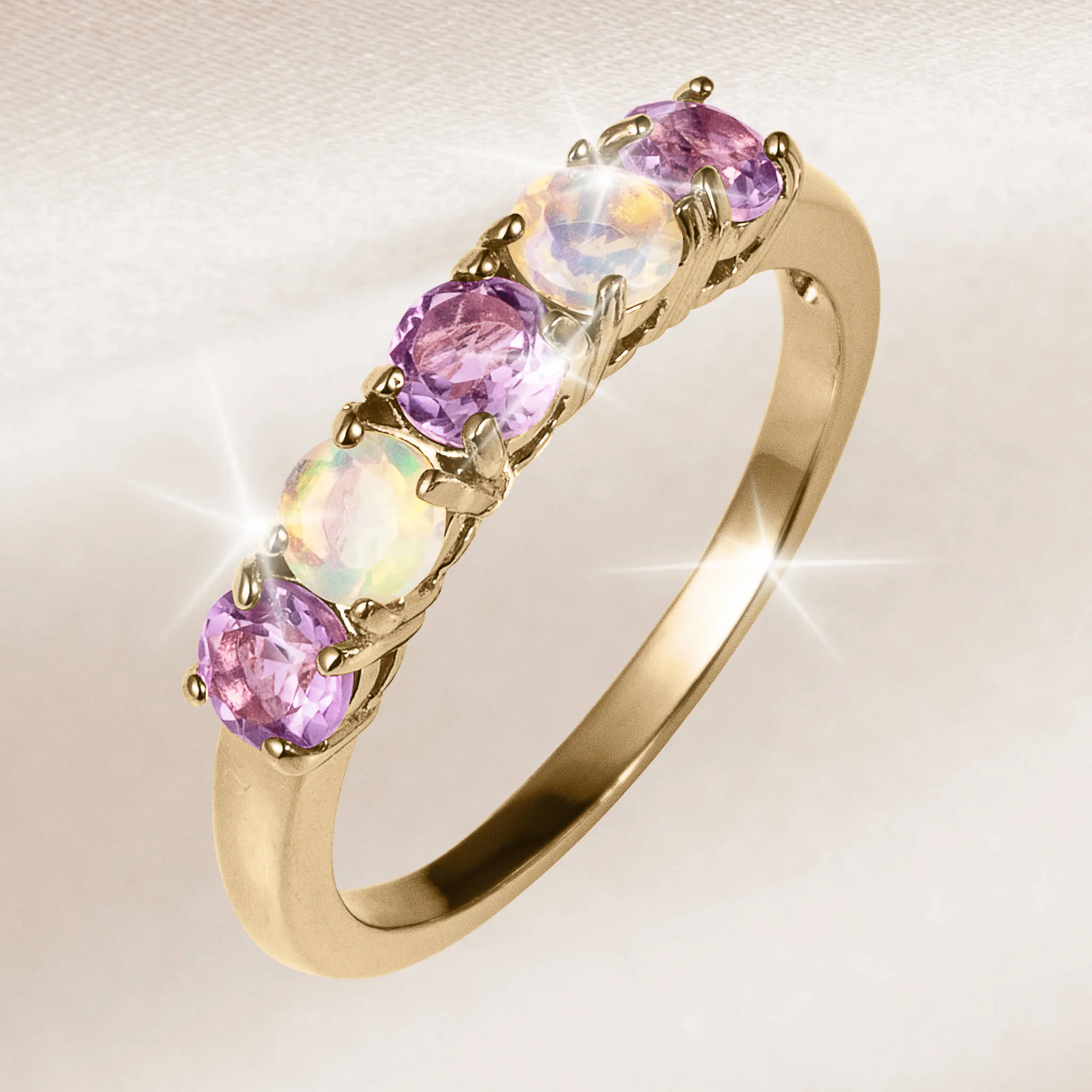 Timeless Treasures Amethyst Eternity Ring