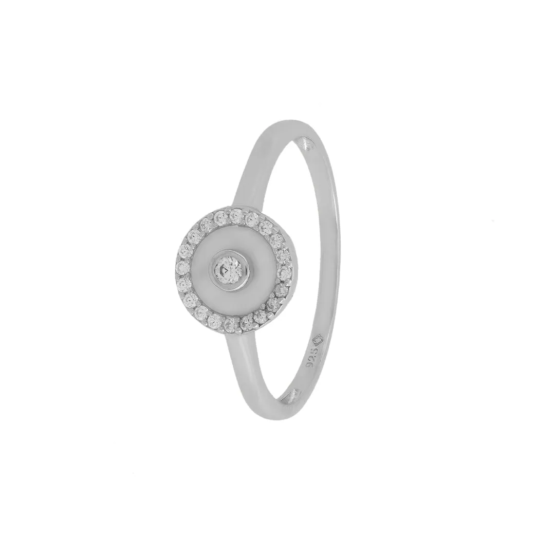 Trending Premium 925 Sterling Silver Centre Stoned Ring