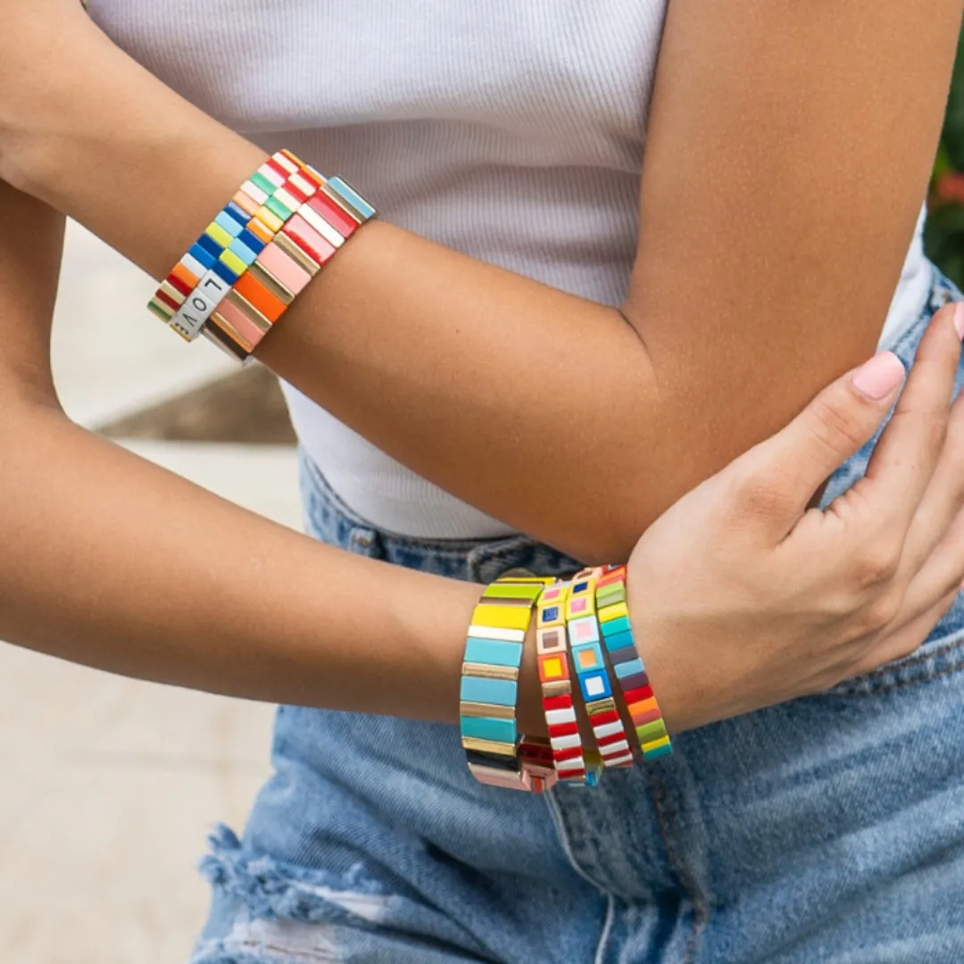 True Love Tile Bracelet by ClaudiaG Collection
