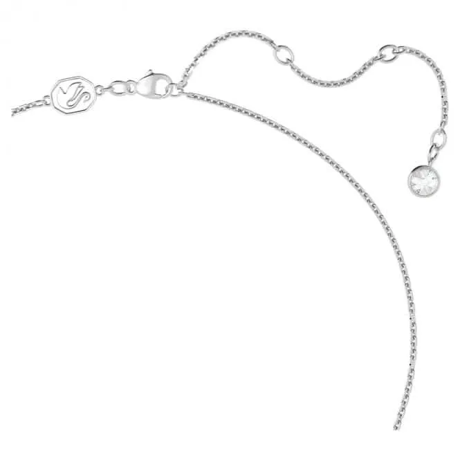 Una Pendant Heart Medium Pink Rhodium Plated Necklace 5631931
