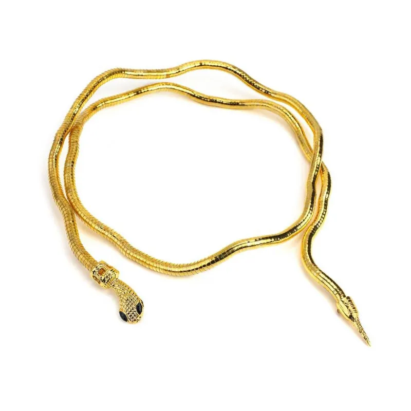 Unique Fashion Snake Shape Flexible Soft Metal Necklaces