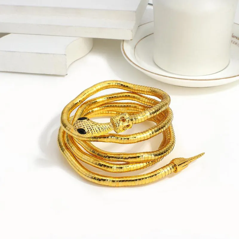 Unique Fashion Snake Shape Flexible Soft Metal Necklaces