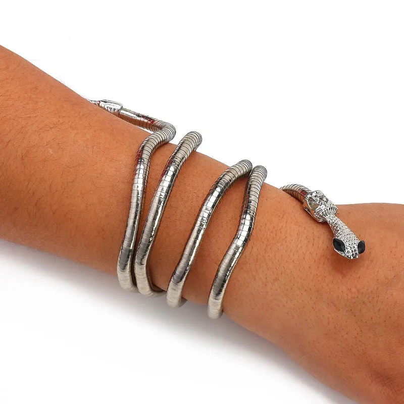 Unique Fashion Snake Shape Flexible Soft Metal Necklaces