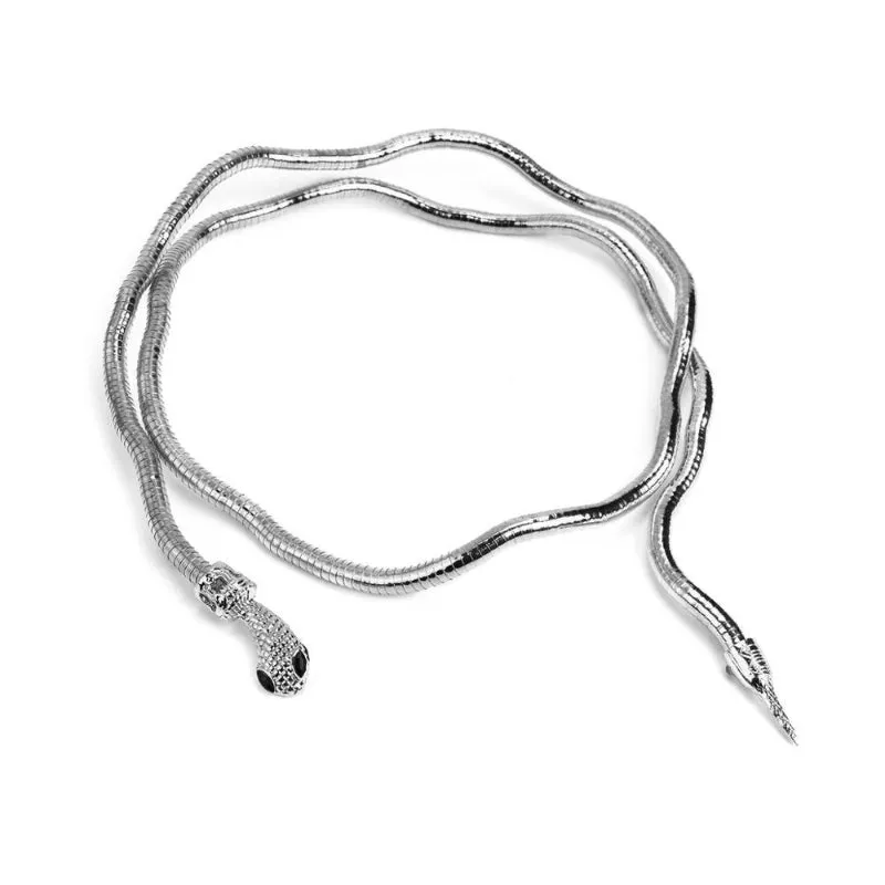 Unique Fashion Snake Shape Flexible Soft Metal Necklaces