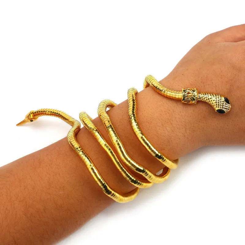 Unique Fashion Snake Shape Flexible Soft Metal Necklaces