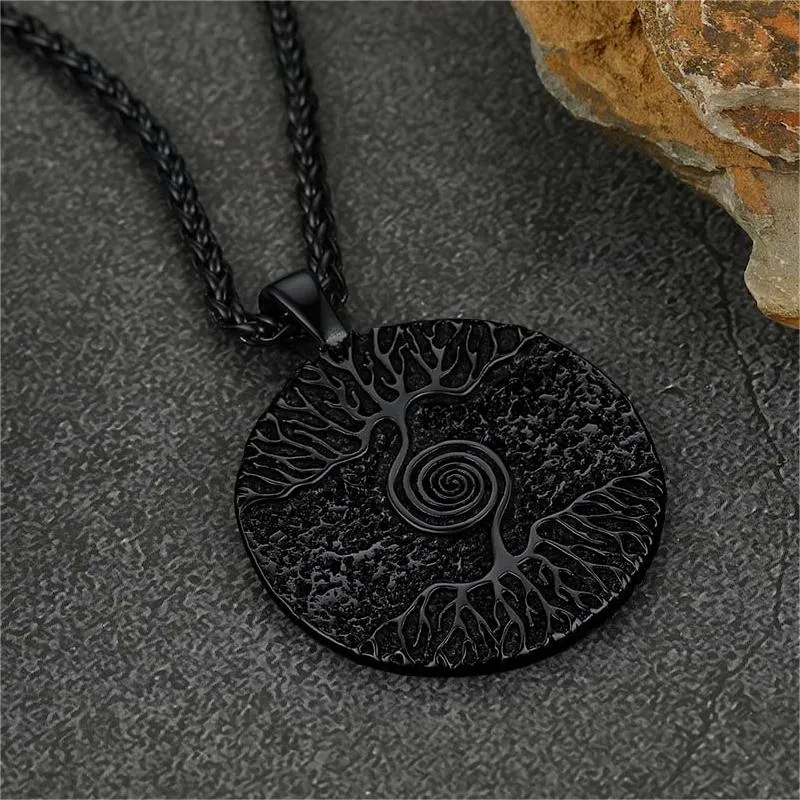 Viking Tree of Life Pendant Necklace for Men