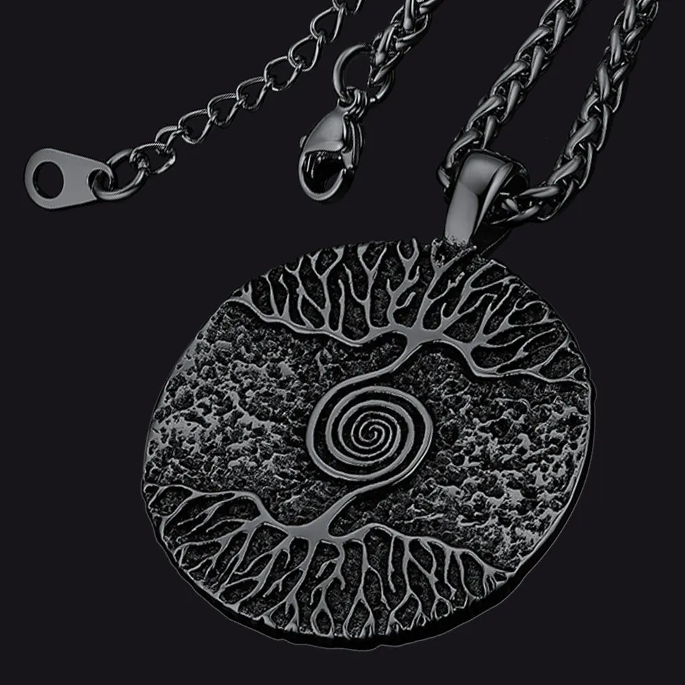 Viking Tree of Life Pendant Necklace for Men