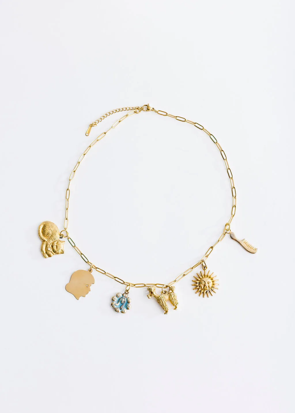Vintage Rainbow Chain Necklaces | Charm Necklace | Custom Charm Necklace