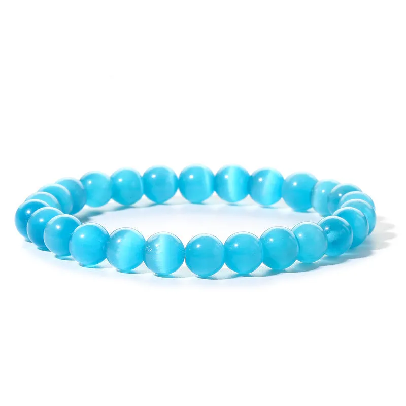 Wholesale Colorful 8mm Malachite Volcanic Stone Bracelets