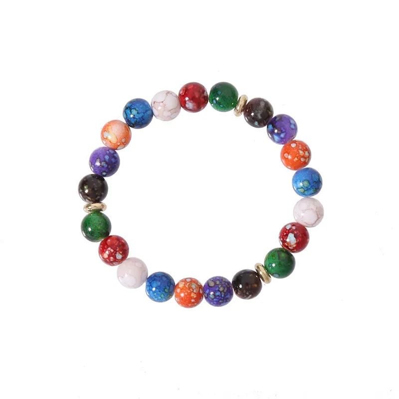 Wholesale Colorful Acrylic Beaded Bracelets