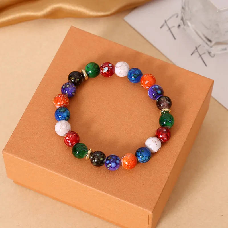 Wholesale Colorful Acrylic Beaded Bracelets