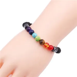 Wholesale Colorful Black Volcanic Stone Bracelets