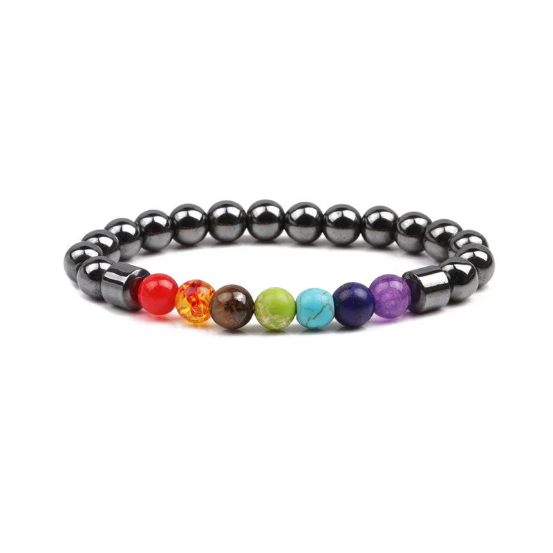 Wholesale Colorful Black Volcanic Stone Bracelets