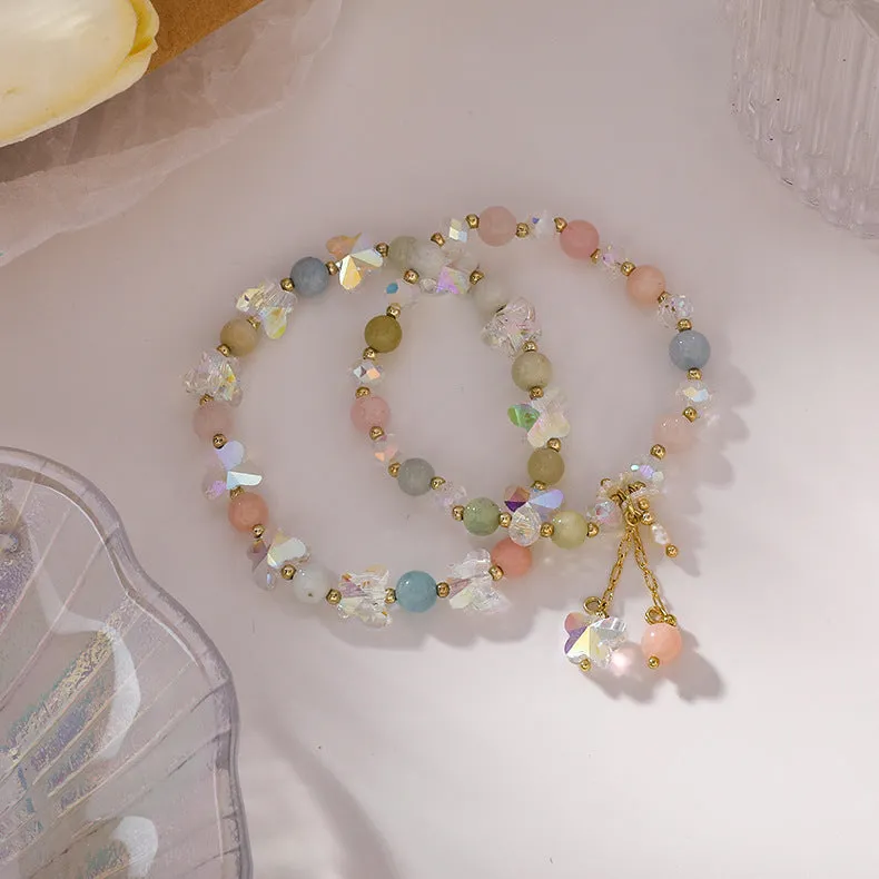 Wholesale Colorful Crystal Butterfly Bracelet