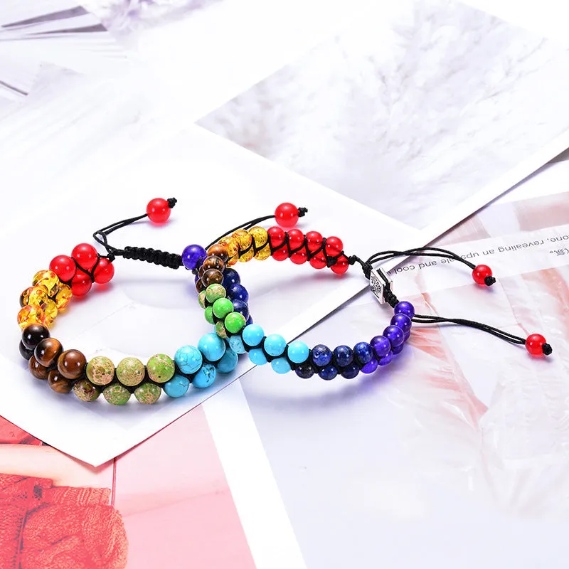 Wholesale Colorful Natural Stone Beads Bracelet