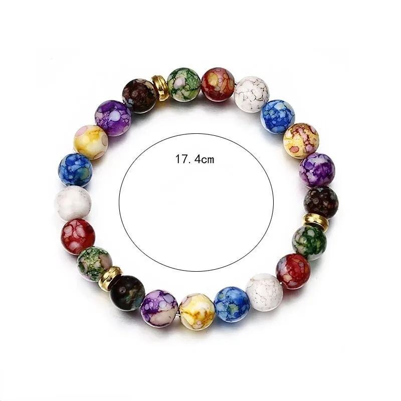 Wholesale Colorful Volcanic Stone Bracelets