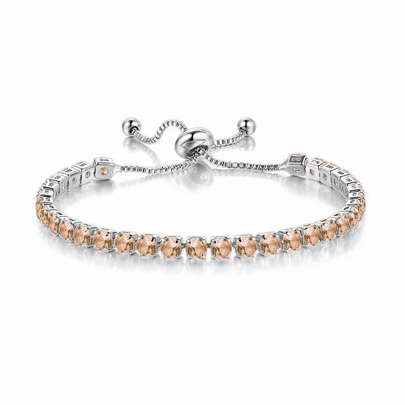 Wholesale Colorful Zircon Full Diamond Crystal Bracelet