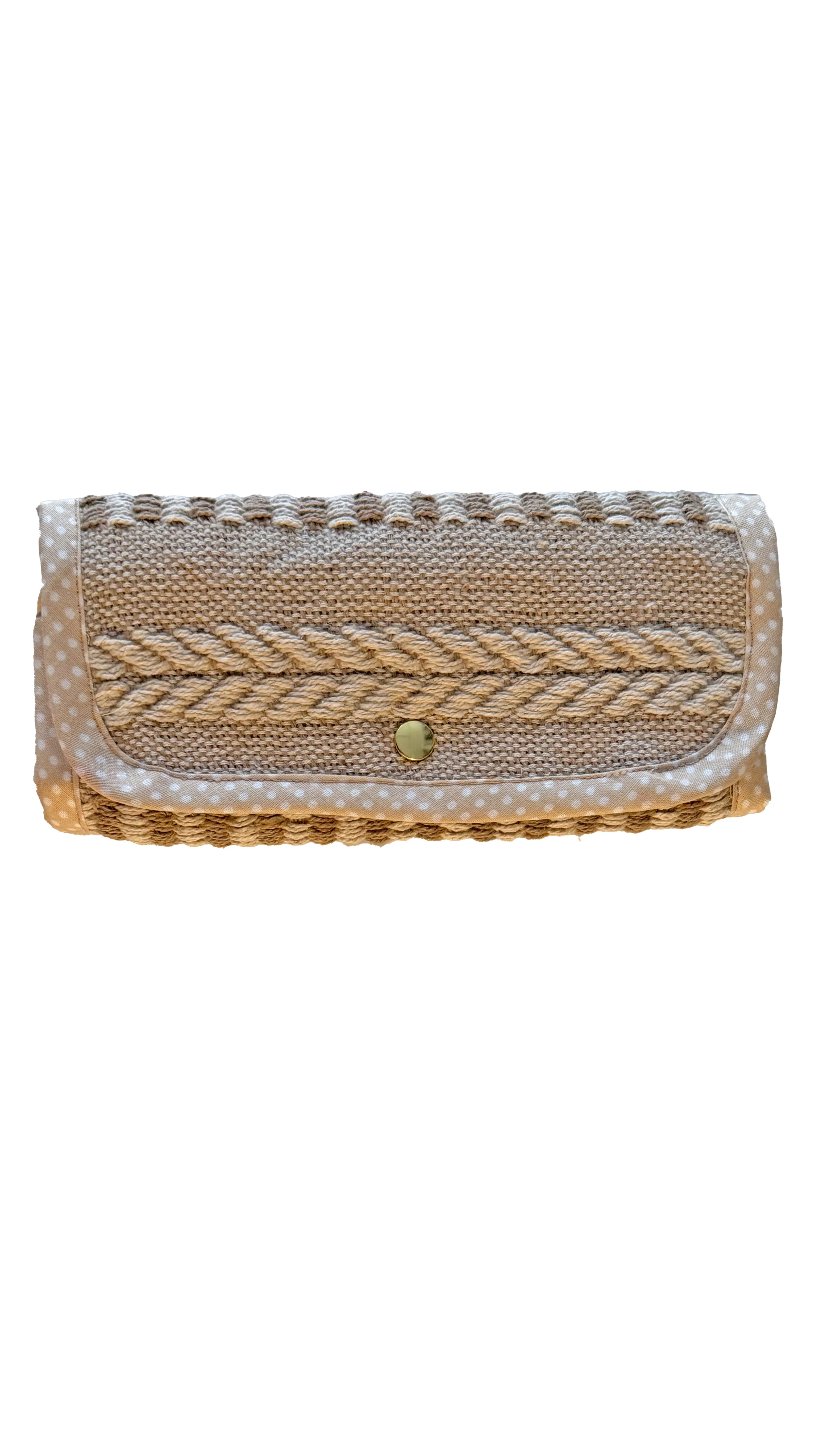 Woven Travel Jewellery Pouch