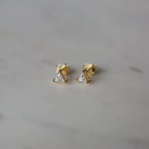 You Rock Triangle Studs