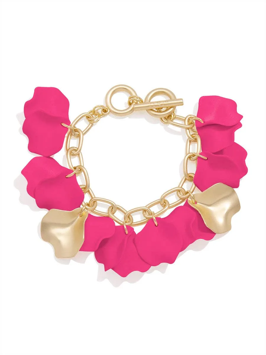 ZENZII Jewelry - Resin and Metal Petal Link Bracelet