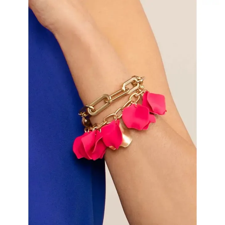 ZENZII Jewelry - Resin and Metal Petal Link Bracelet